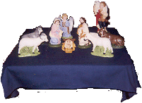 Nativity Scene at Saint David's Episcopal Church in Agawam, MA